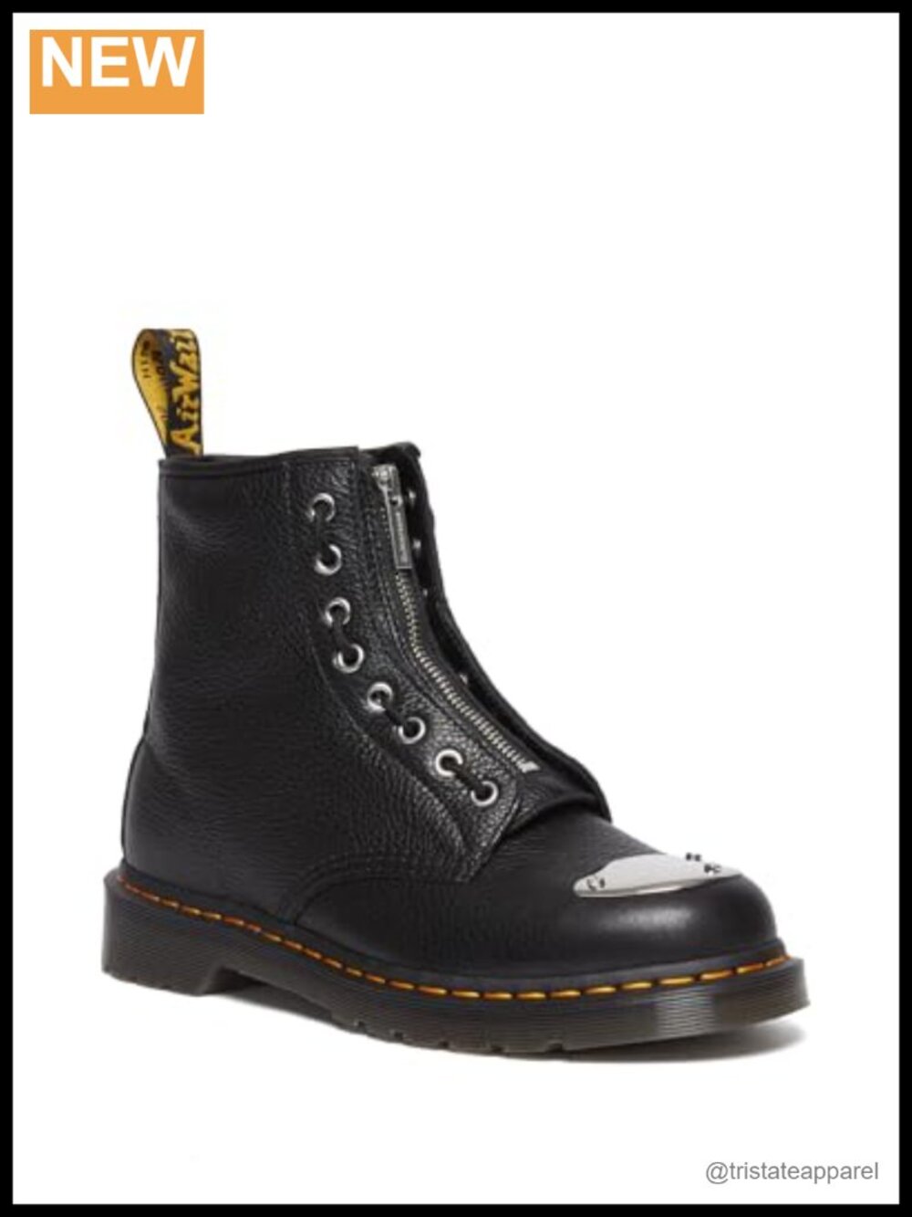 Unisex Dr. Martens 1460 Pascal Hdw Ankle Boots Luxury Nappa Leather Lace-Up